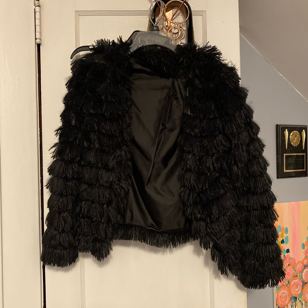 Black Faux Fur Jacket
